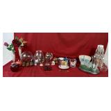 Large Collection of decorative glassware and