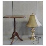 End Table And Lamp