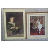 Lot Of 2 Victorian Style Pictures