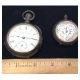Antique Coin Silver Pocket Watches