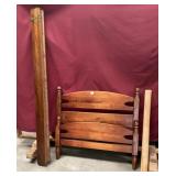 Vintage Solid Maple Twin Size Bed