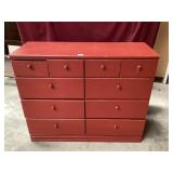 Red Country Style Dresser