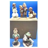 5 West German Hummel Statues