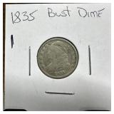 1835 BUST SILVER DIME