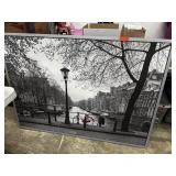 LARGE FRAMED CANVAS ART AMSTERDAM