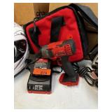 BAUER CORDLESS DRILL W BAG & CHARGER