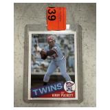 1985 TOPPS KIRBY PUCKETT ROOKIE BASEBALL CARD