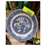 ANTIQUE BLUE WILLOW BOWL RIDGWAY