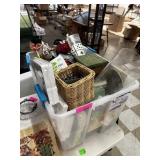 LARGE BIN OF MISC DECOR / ETC