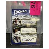 MICKEY MANTLE T MUNSON D JETER BASEBALL CARD