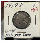 1939-D KEY / BETTER DATE JEFFERSON NICKEL