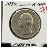 1932 WASHINGTON SILVER QUARTER BETTER