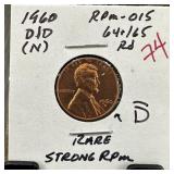 1960-D/D MEMORIAL PENNY CENT RPM-015