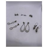 PIERCED EARRING LOT OF 6