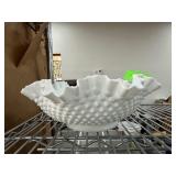 VINTAGE FENTON MILK GLASS HOBNAIL