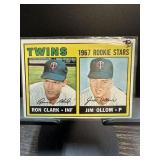 1967 TOPPS ROOKIE BASEBALL CARD E CLARK J OLLOM