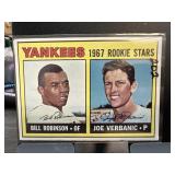 1967 TOPPS ROOKIE BASEBALL CARD ROBINSON VERBANIC