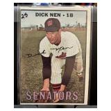 1967 TOPPS BASEBALL CARD DICK NEN