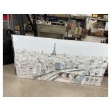 LARGE CANVAS WALL ART PARIS SKYLINE