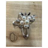 VTG CINER PEARL BROOCH PIN