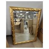 LARGE GOLD FRAME WALL MIRROR