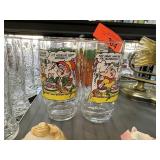 LOT OF 4 VINTAGE KEEBLER ELVES TUMBLERS