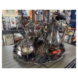 VINTAGE SILVERPLATE TEA & COFFEE SERVICE