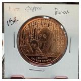 1 OZ COPPER BULLION ROUND PANDA