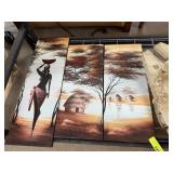 3PC ORIGINAL CANVAS ART PAINTING