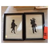 2PC DICKENS SILHOUETTES