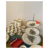 LARGE LOT OF SPODE CHRISTMAS TREE CHINA