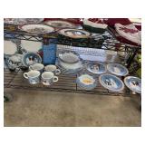 LARGE LOT OF SNOWMAN CHINA PLATES