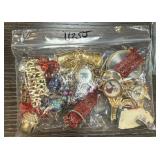 BAG OF CHRISTMAS JEWELRY