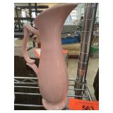 PINK MCCOY POTTERY PITCHER