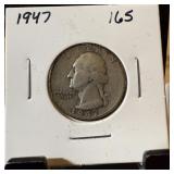 1947 WASHINGTON SILVER QUARTER