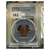 1958-D PCGS GRADED MS66RD WHEAT PENNY CENT