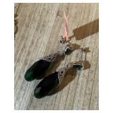 GREEN STONE EARRINGS