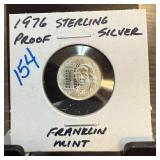 1976 STERLING SILVER FRANKLIN MINT PROOF COIN