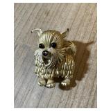 VINTAGE SMALL DOG BROOCH / PIN