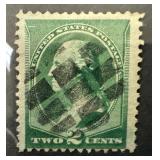 213 1887 WASHINGTON W GEORGETOWN DC RARE STAMP