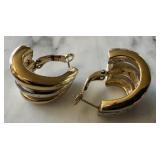 SIGNED GROSSE HOOP EARRINGS