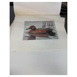 1985-86 G MOBLEY SIGNED DUCK PRINT