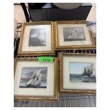 4PC SAILING PRINTS