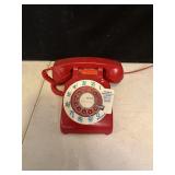 RED ROTARY DIAL PHONE