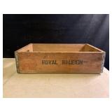 ROYAL RALEIGH WOODEN CRATE