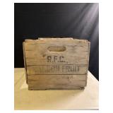 WOODEN R.F.C CRATE