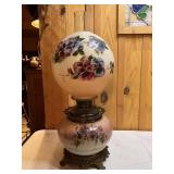 HANDPAINTED PARLOR LAMP