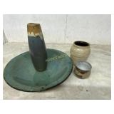 4 PIECES POTTERY