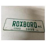 1980 ROXBORO  NC  CITY TAG