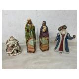 4 PIECES CHRISTMAS  DECOR